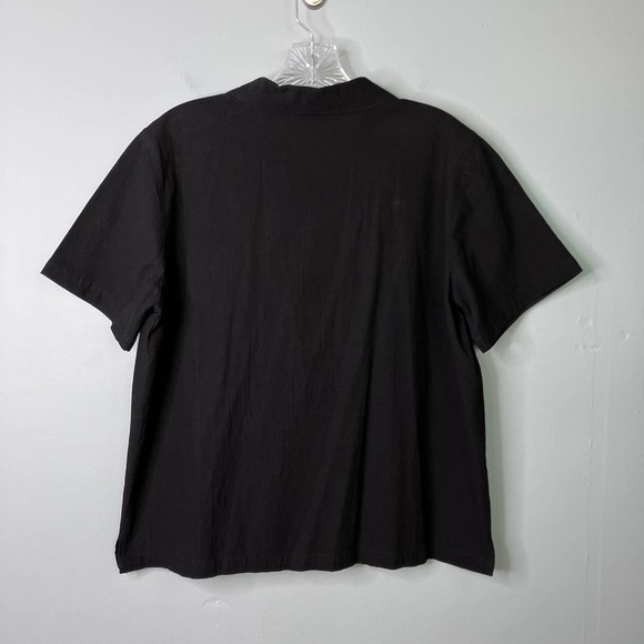 Jane Ashley Petite Black Embroidered Flamingo Palm Trees Sequined Beaded Size PL - Picture 10 of 13